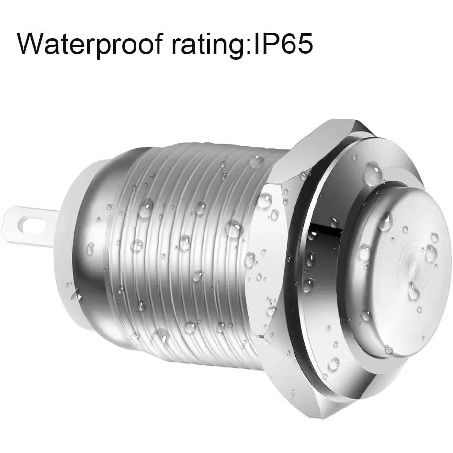 12mm Waterproof Momentary Push Button Switch