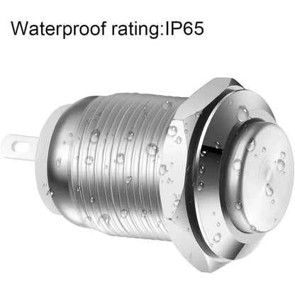 12mm Waterproof Momentary Push Button Switch