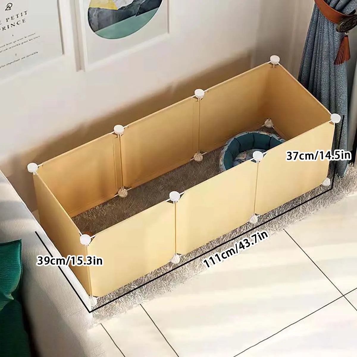 Small Dog Indoor Cage with Protective Fence