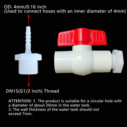 DN15 Water Tank Drain Valve with Hose Connector