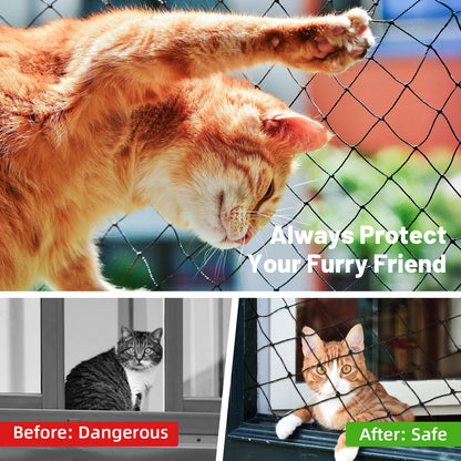 Steel Wire Reinforced Cat Balcony Safety Net