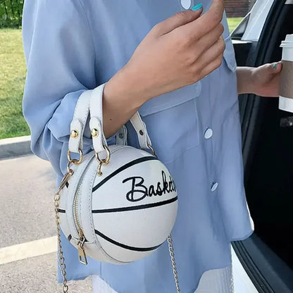 Basketball Round Crossbody Shoulder Bag