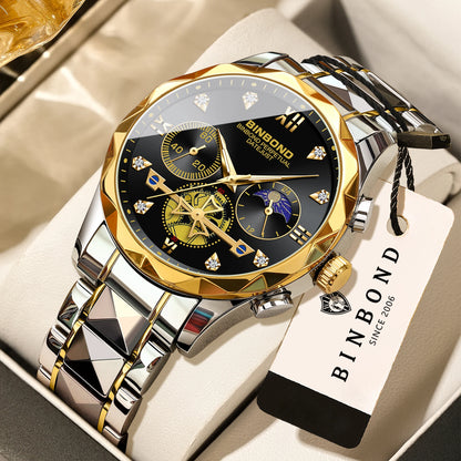 Men's Quartz Chronograph Stainless Steel Watch