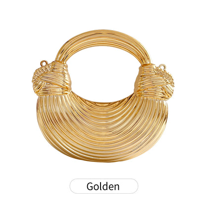 Gold Acrylic Minaudiere Evening Clutch with Chain Strap