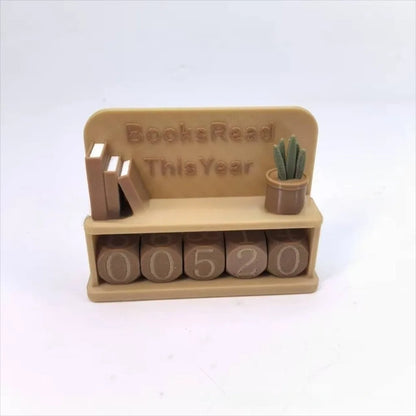 Bookshelf Decor Book Read This Year Counter