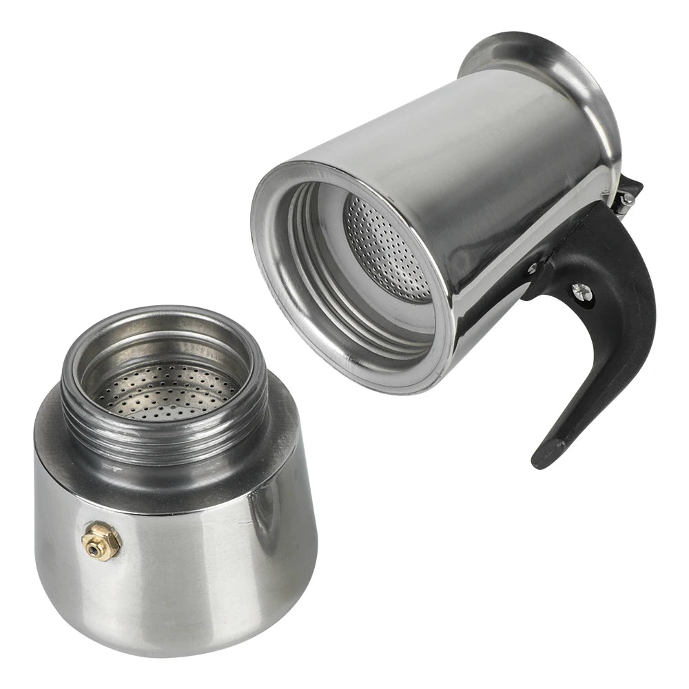Stainless Steel Stovetop Moka Coffee Maker