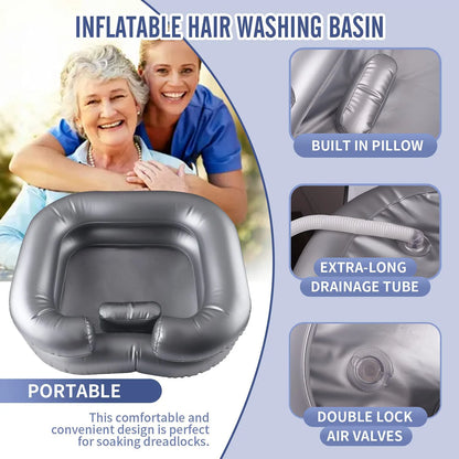 Inflatable Bedside Hair Washing Basin
