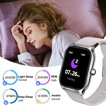 2.01” HD Fitness Smartwatch with Bluetooth Calling