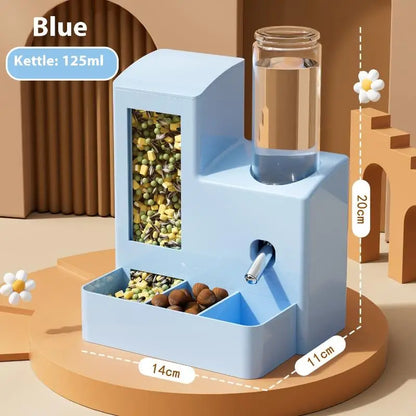 2-in-1 Automatic Hamster Feeder & Water Dispenser