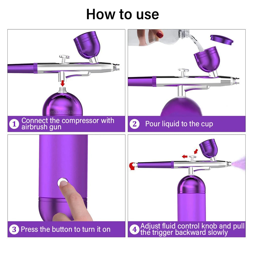 Rechargeable Wireless Airbrush Kit