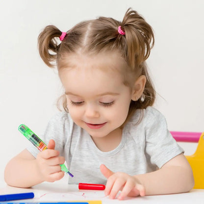 20-Color Rainbow Crayon Pen