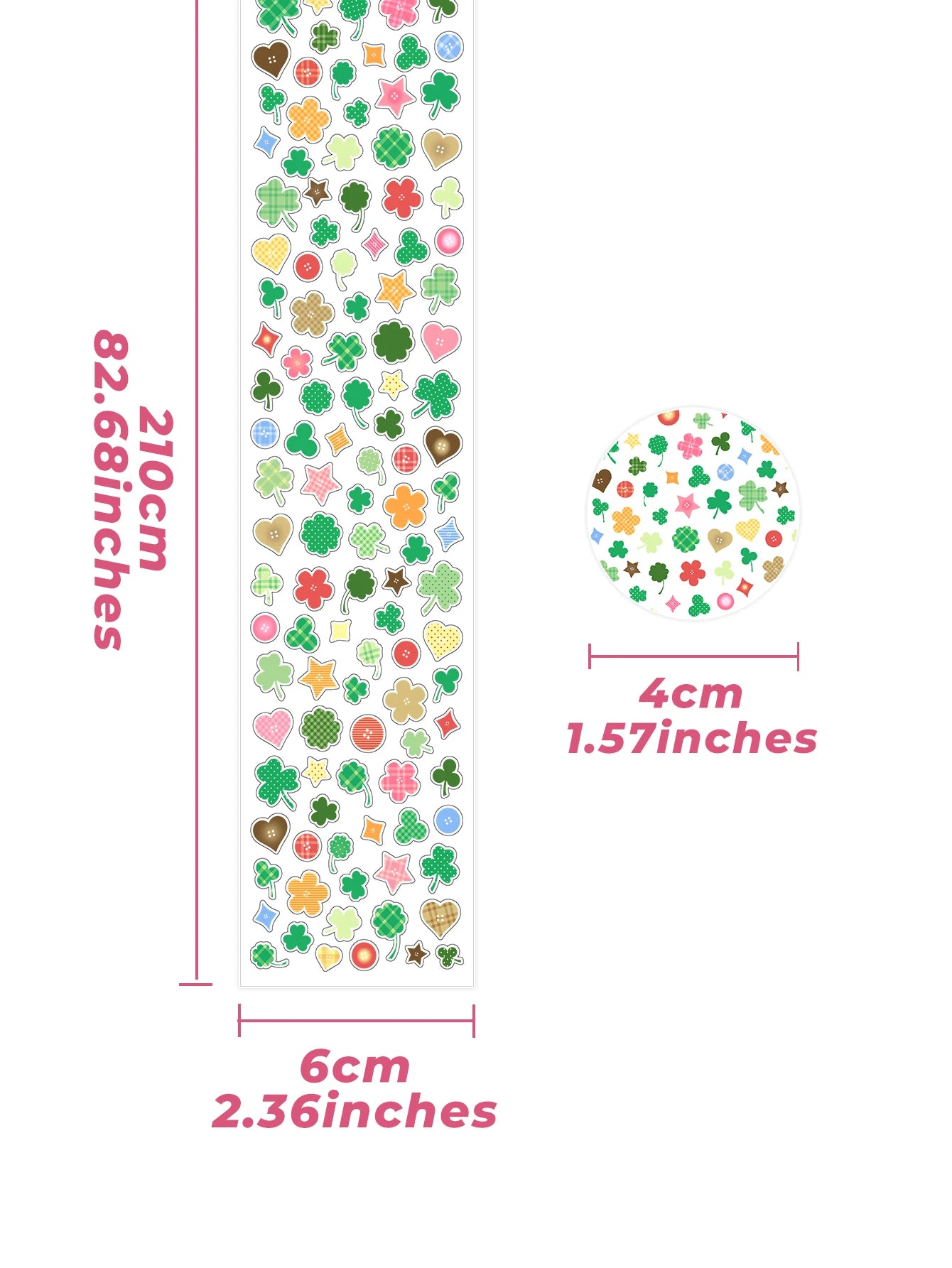 PET Decorative Sticker Tape Roll