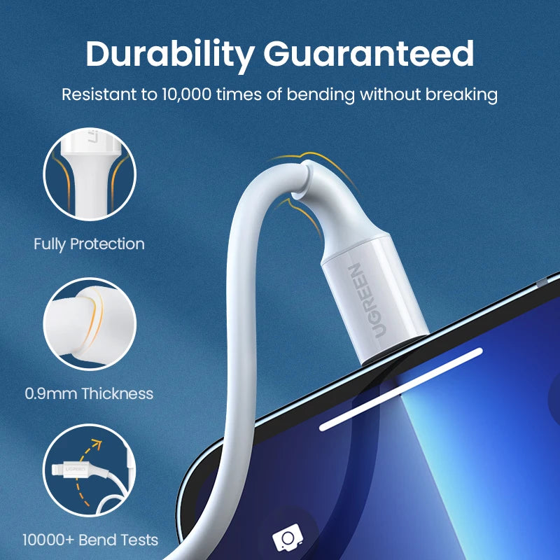 Apple Certified USB-A to Lightning Cable – 2.4A Fast Charge