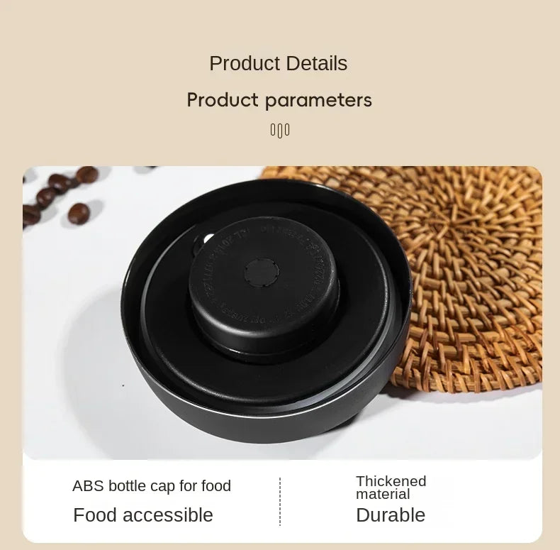 Vacuum Glass Coffee Bean Storage Jar