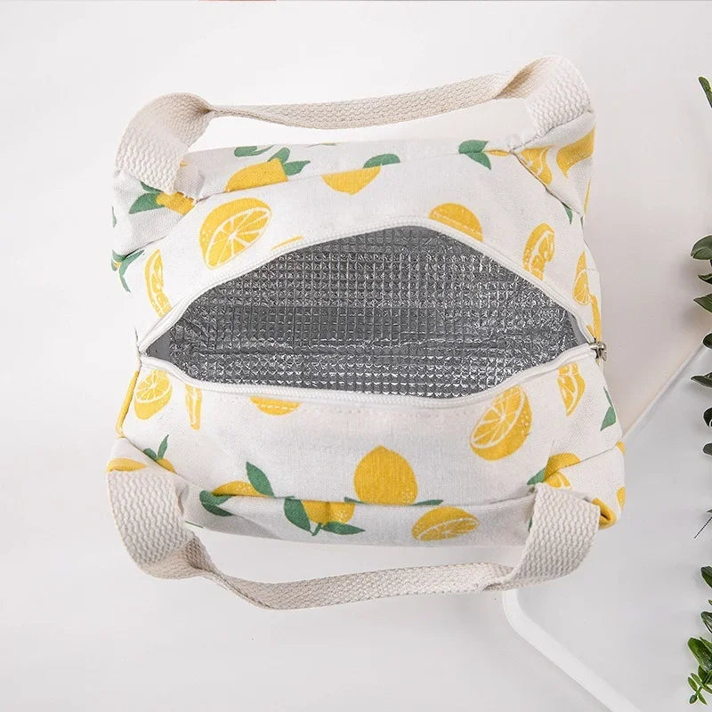 Insulated Canvas Lunch Bag