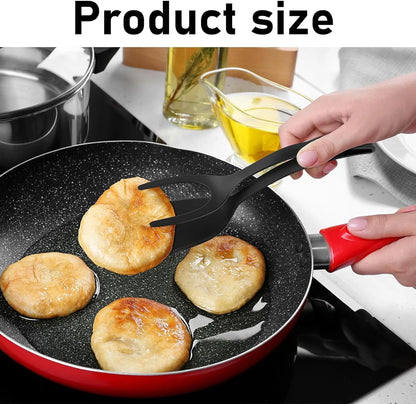 2-in-1 Grip & Flip Spatula Tongs