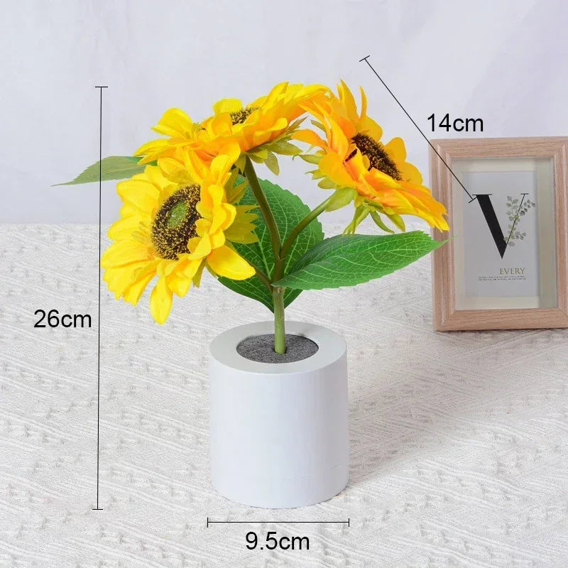 Rechargeable Sunflower LED Night Light