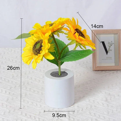 Rechargeable Sunflower LED Night Light