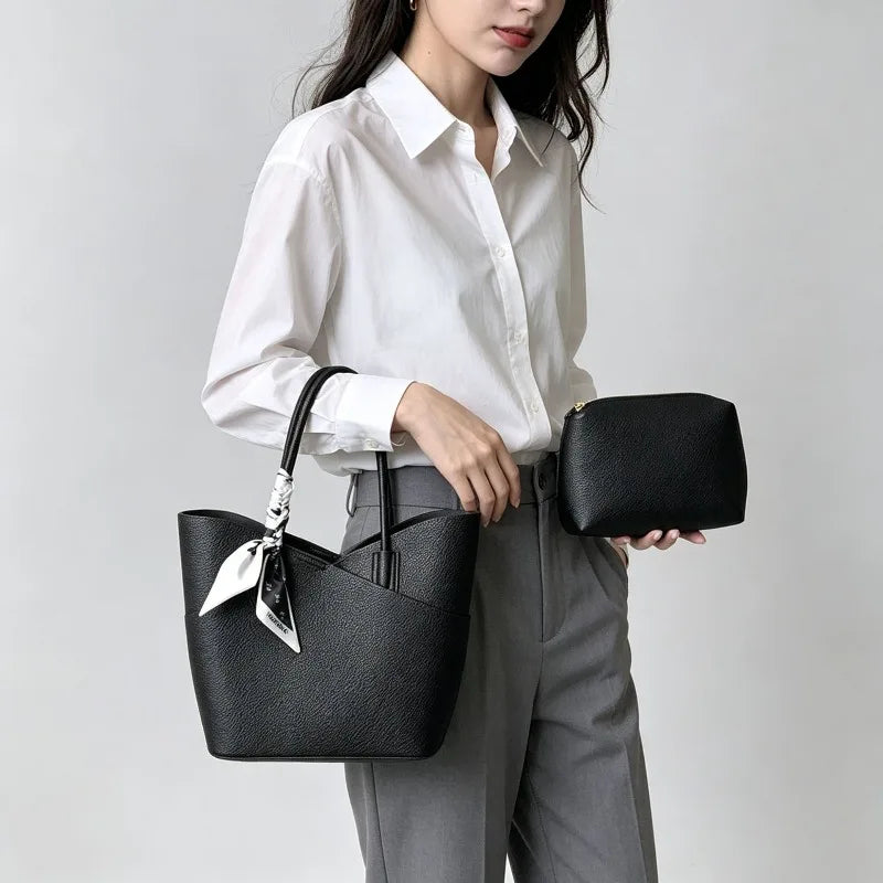 Large Capacity Bucket Shoulder Bag