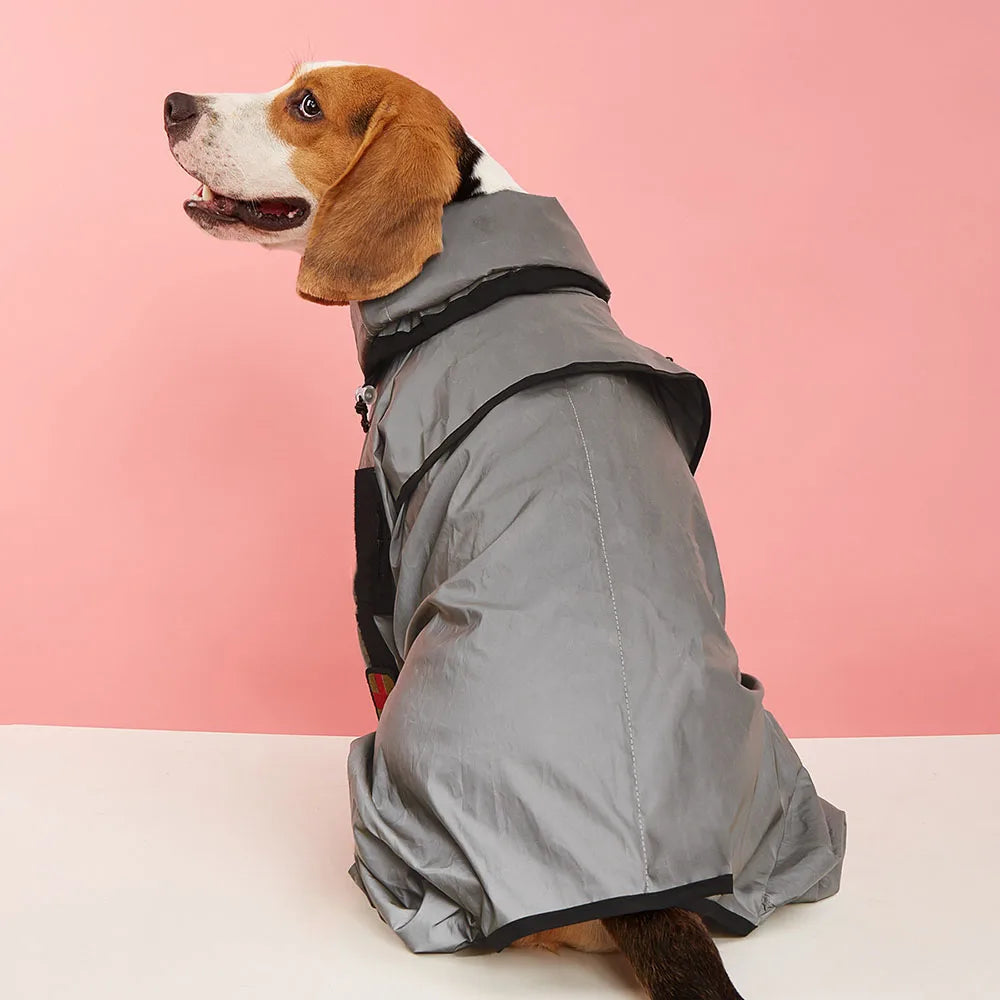 Reflective Waterproof Dog Raincoat Jumpsuit