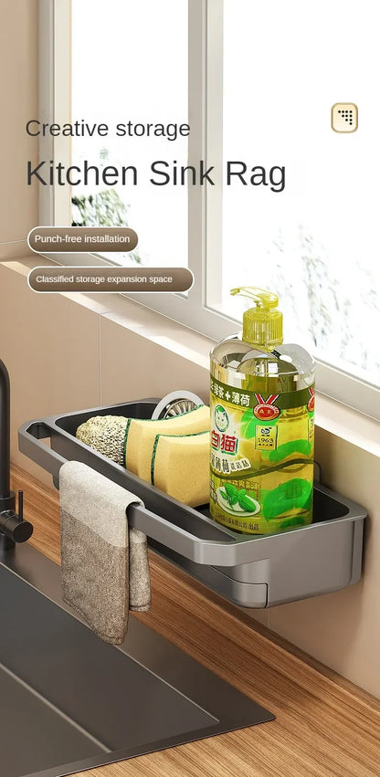 Sink Drain Organizer Shelf