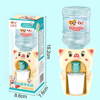 Cartoon Mini Water Cooler with Cup & Bottle
