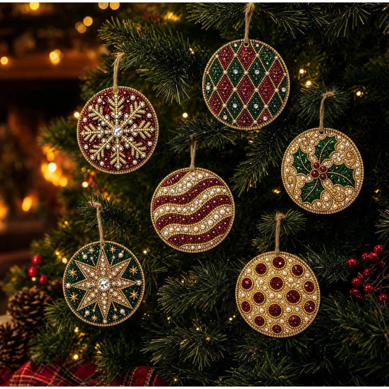 DIY Christmas Diamond Painting Ornament Kit