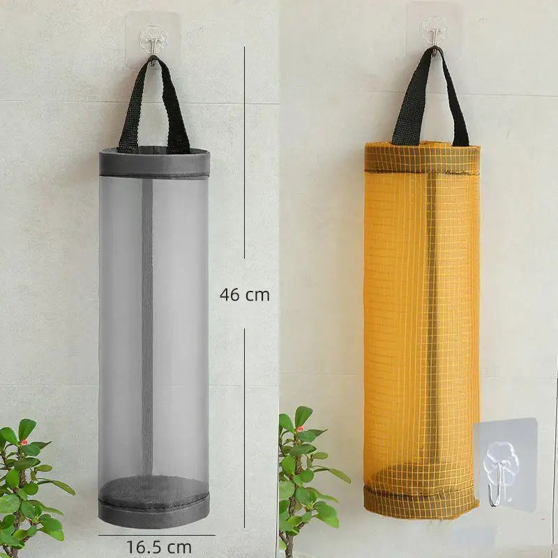 Wall-Mounted Grocery Bag Holder Dispenser