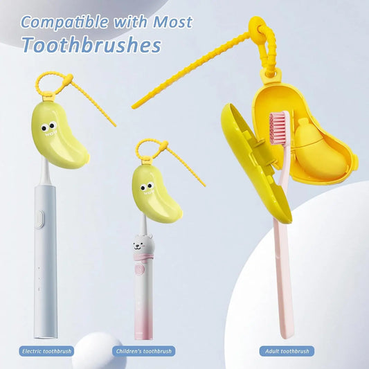 Waterproof 2-in-1 Portable Toothbrush Holder for Travel
