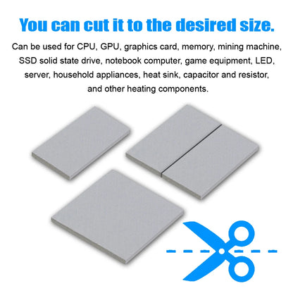 16W/mK High Conductivity Thermal Pad for CPU, GPU & SSD Cooling