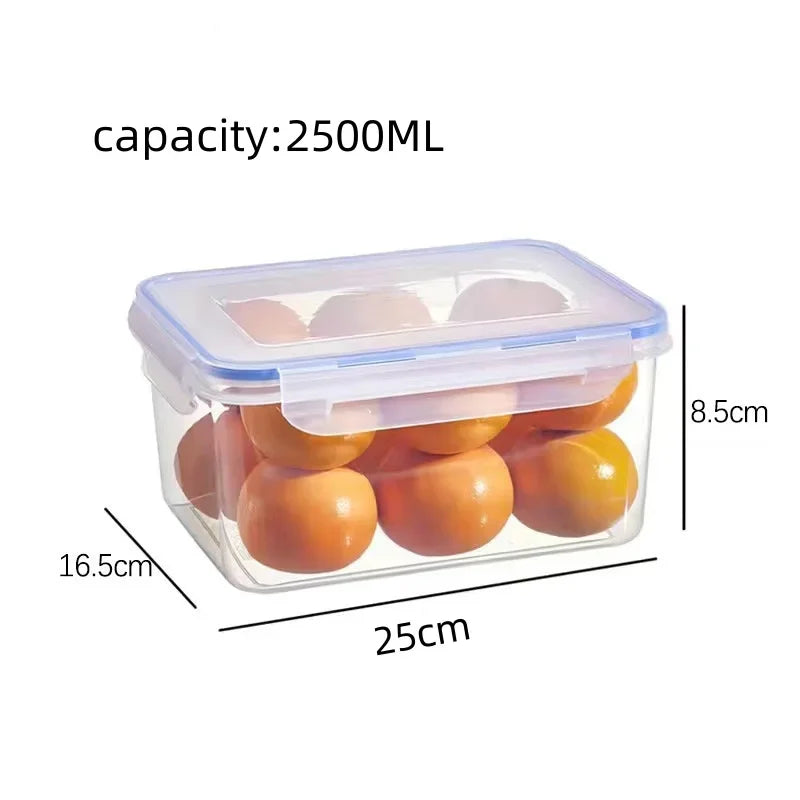 Sealed Rectangular Food Storage Container with Lid