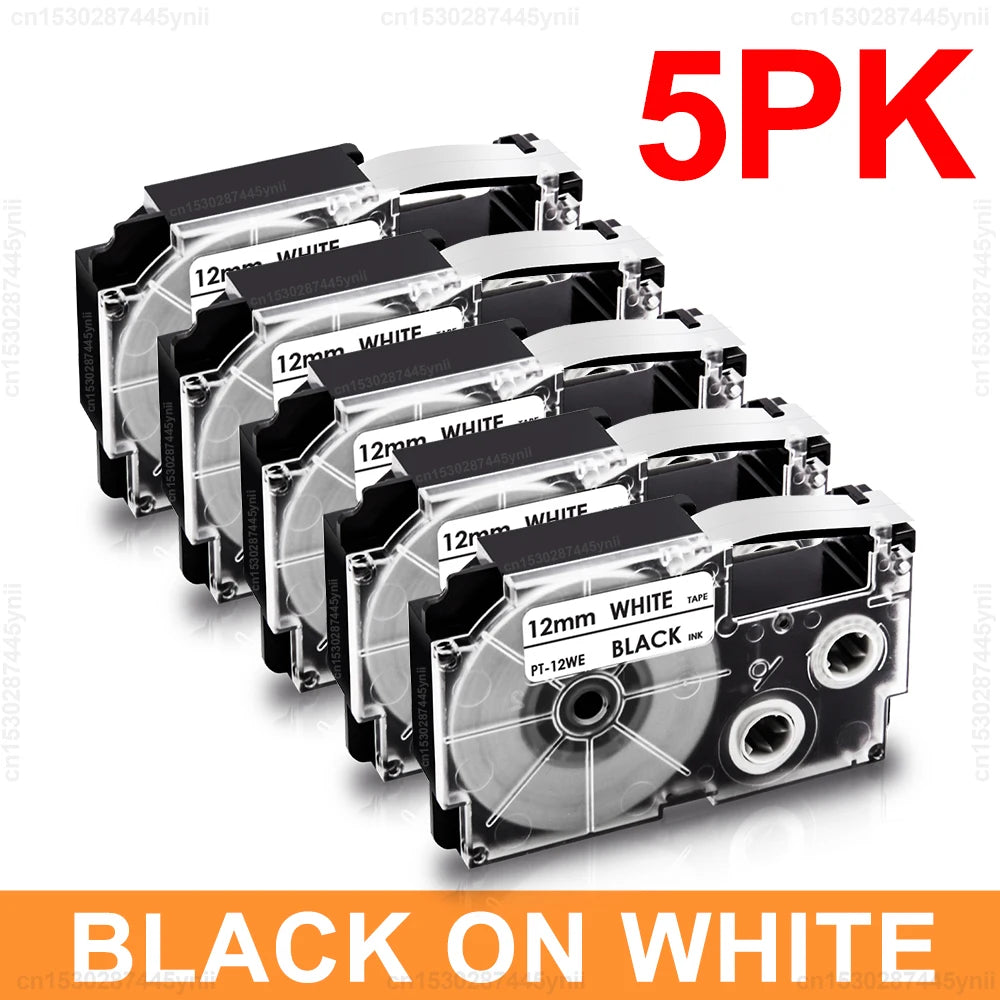 Compatible Label Tape for Casio Label Makers