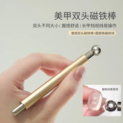 Double Head Cat Eye Nail Magnetic Pen