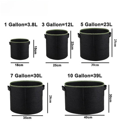 Reusable Fabric Grow Bag for Vegetables & Plants