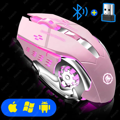 Dual-Mode Wireless RGB Computer Mouse