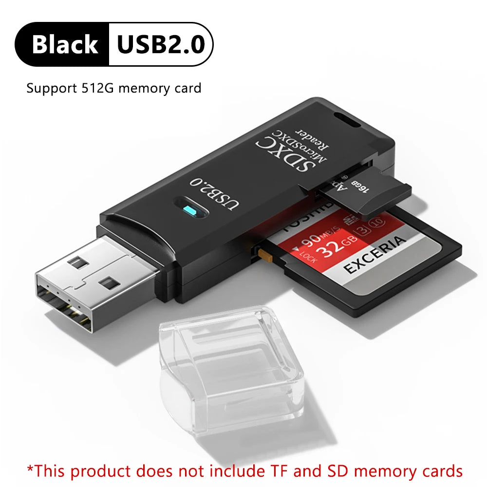 elough 2-in-1 USB SD & TF Card Reader