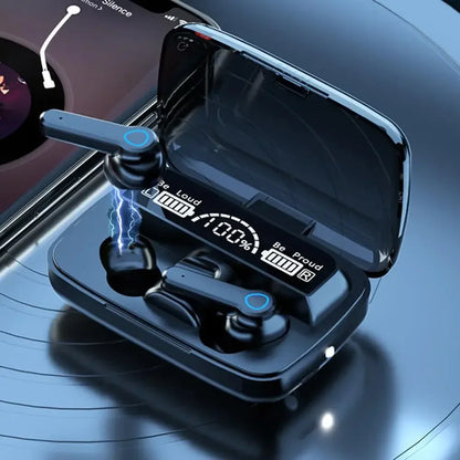 M19 True Wireless Bluetooth Earbuds with LED Charging Case