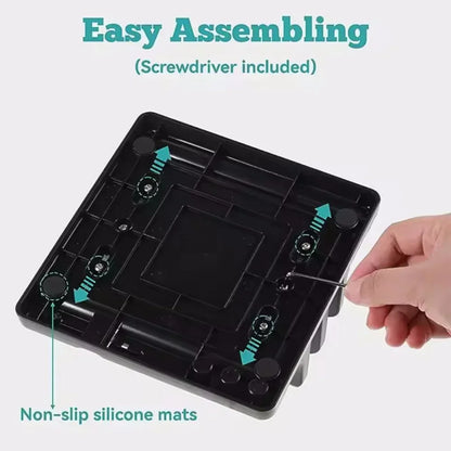 Space-Saving Desktop Laptop Holder for Office & Home