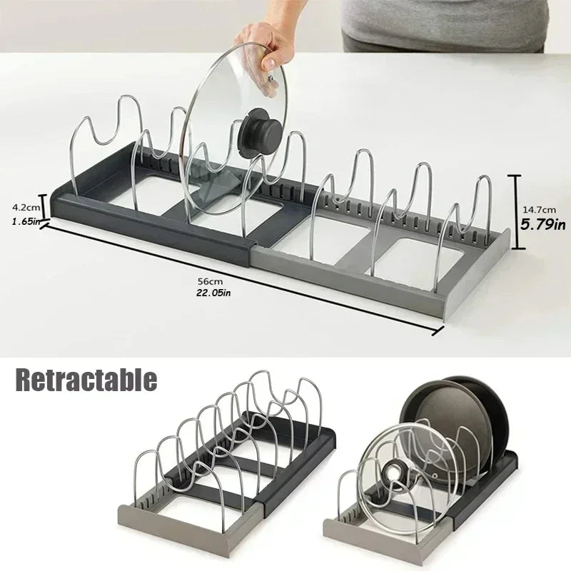 Expandable Pot & Pan Rack