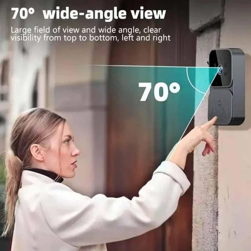 Smart Wireless Video Doorbell with 4.3” Indoor Display & Night Vision