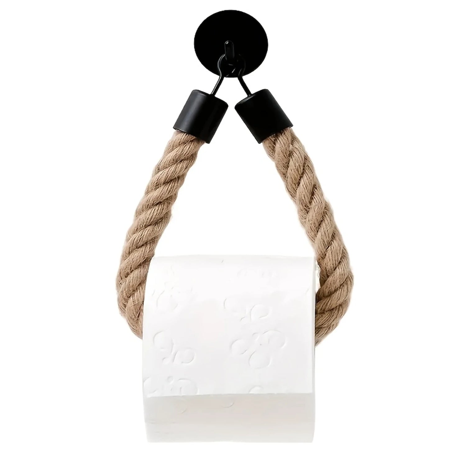 Retro Rope Paper Towel & Toilet Roll Holder