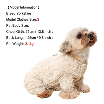 Soft Fleece Dog Jumpsuit
