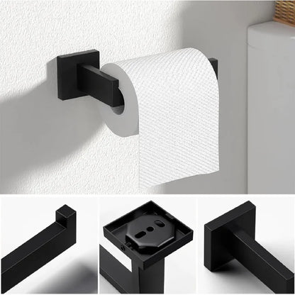 Wall-Mounted Bathroom Hardware Set