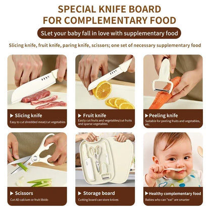 2-in-1 Cutting Board Knife Set