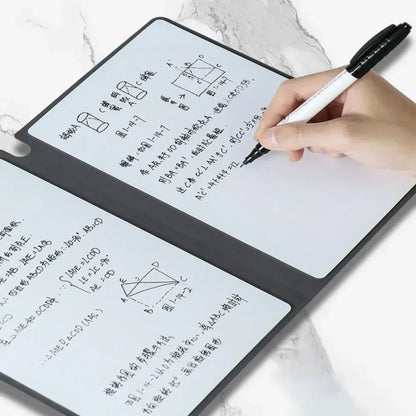 A5 Reusable Whiteboard Notebook Set with Pen & Erasing Cloth