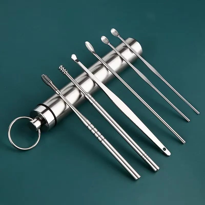 Stainless Steel Ear Wax Cleaner Set