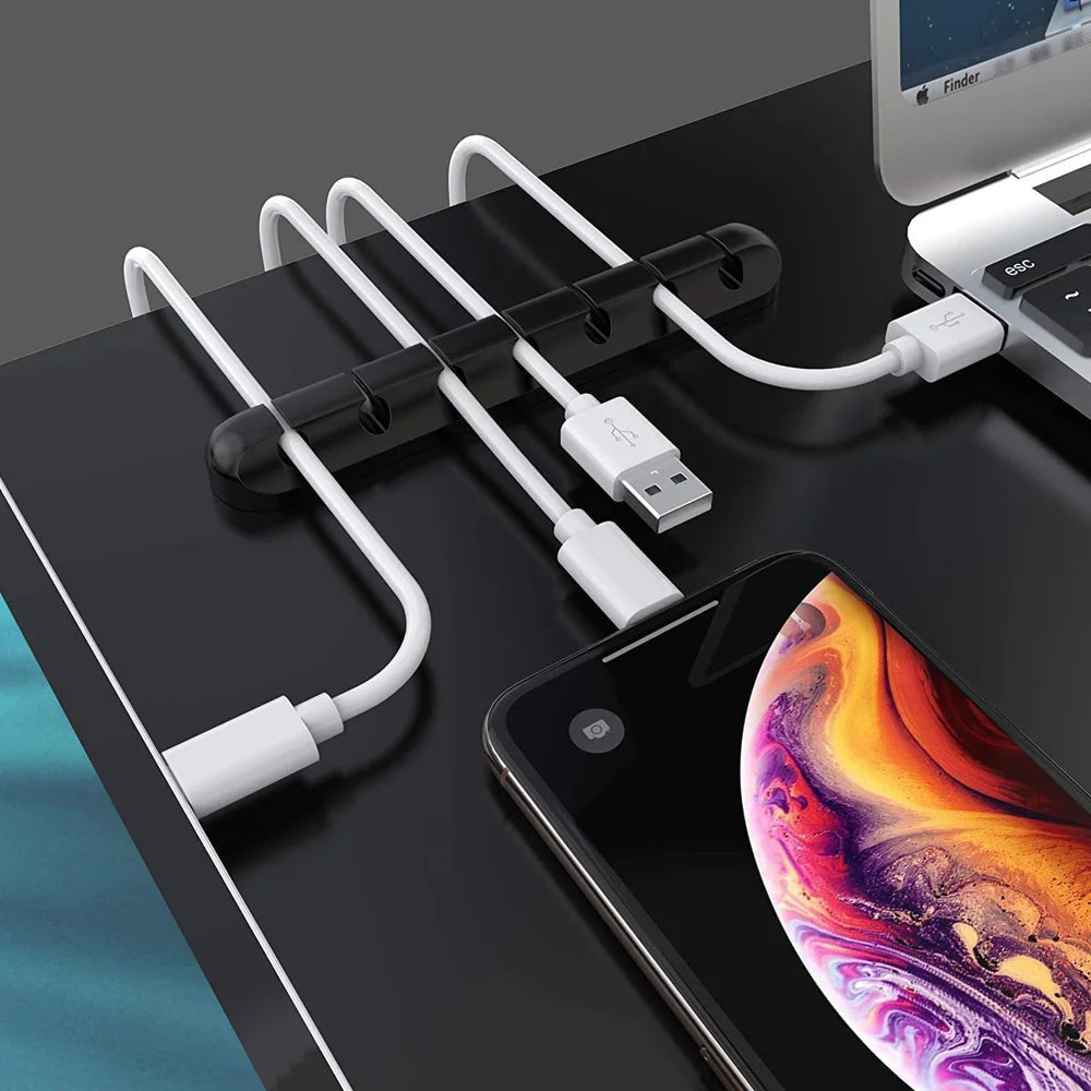 Adhesive Silicone Cable Holder Clips