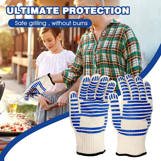 Heat-Resistant Silicone BBQ & Oven Glove