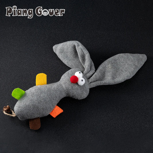 Grey Rabbit Catnip Plush Toy for Cats