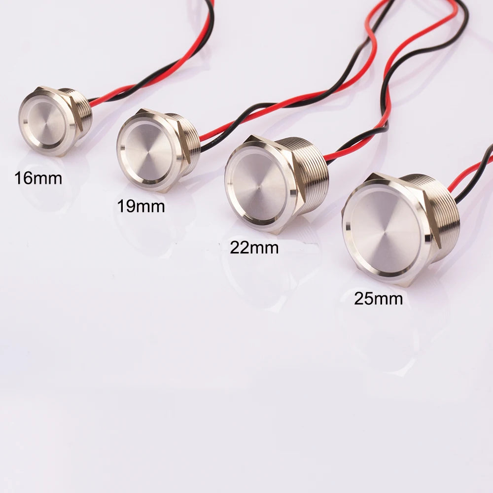 IP68 Stainless Steel Piezo Momentary Push Button Switch